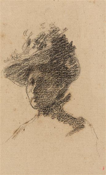ODILON REDON (Bordeaux 1840-1916 Paris) Study for Portrait of Marie Botkin.
